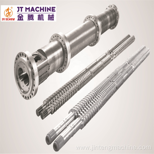 extruding screw and barrel for PE WPC extrusion